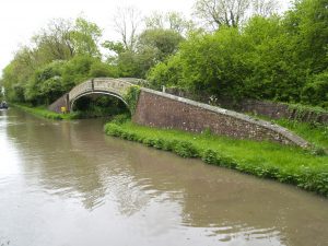 Typical North Oxford Cast Iron Bridge over disused arm