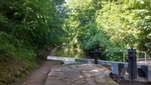 Lock 4 and 5 - cut into the sandstone