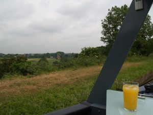 Relaxing with the view