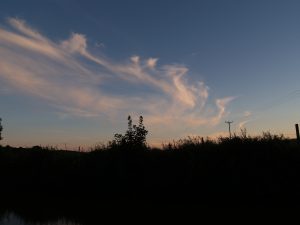 Sunset - interesting clouds