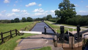 Looking down the Hurleston Flight